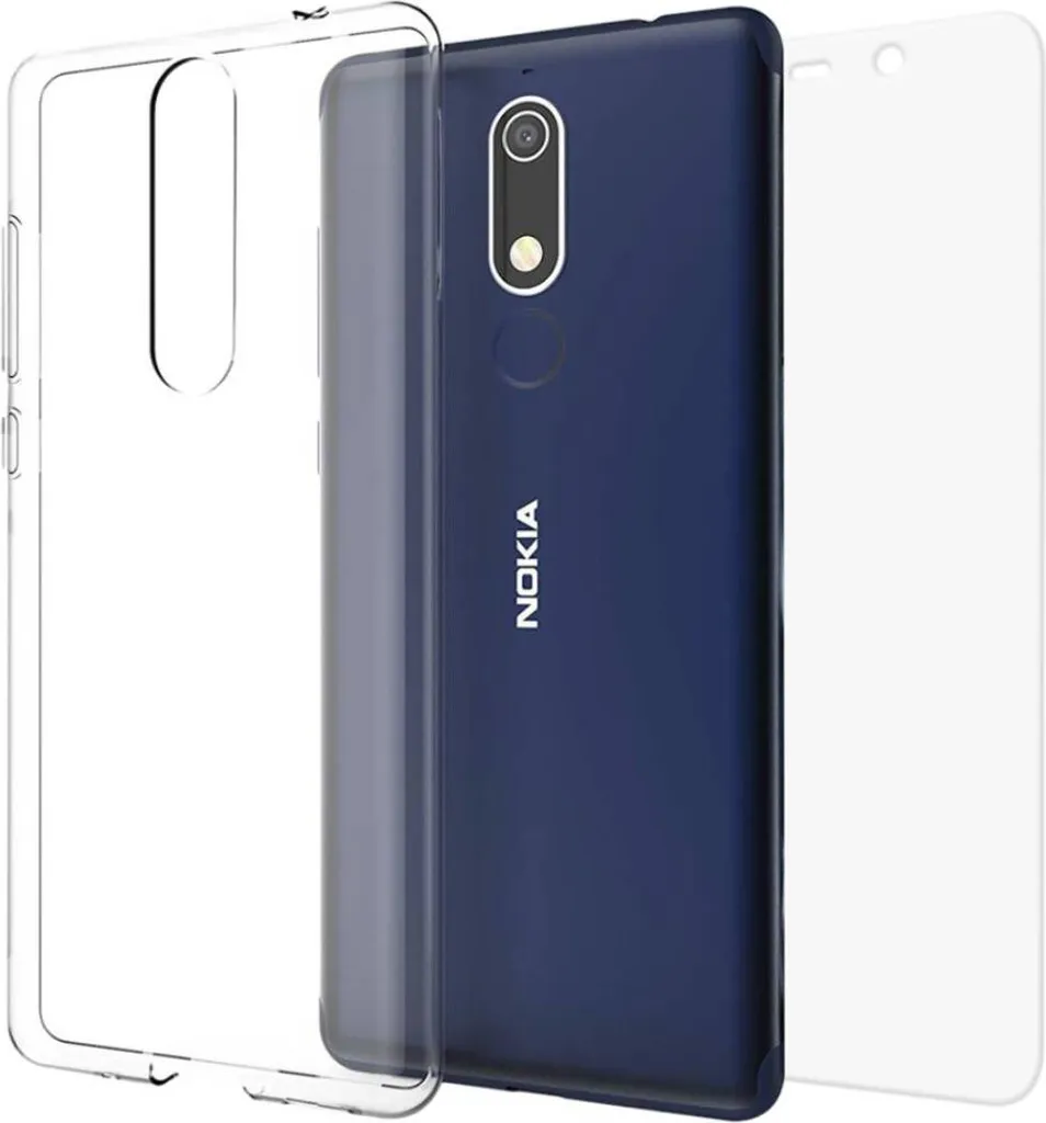 Kit de Protection Nokia 5.1 Plus - Coque Souple et Verre de Écran