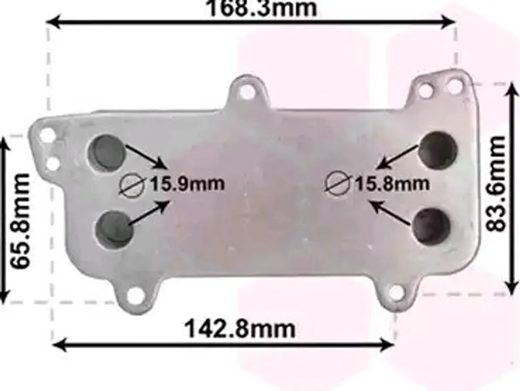 Radiateur d'huile moteur compatible avec Volkswagen Transporter T5