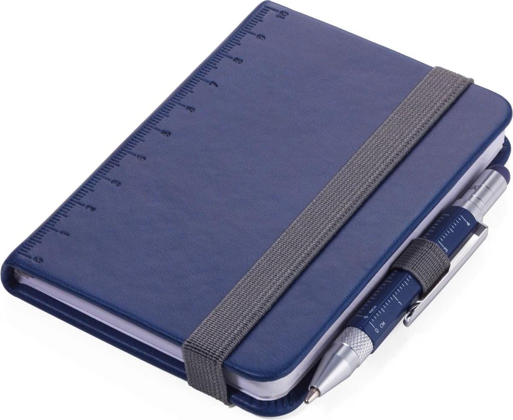 TROIKA Notizblock LILIPAD+LILIPUT TOOL PEN dunkelblau