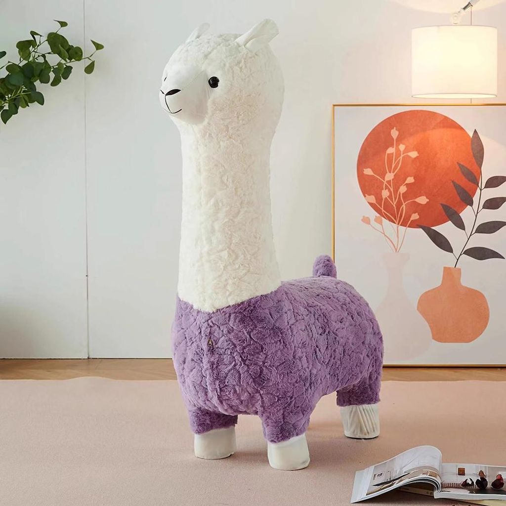 Alpaka Hocker Alpaka Persönliche Cartoon Kinder Komfort Produktbild 