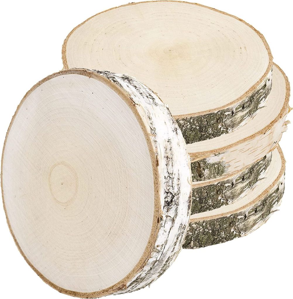 La Manuli Holzscheiben rund Ø17–20 cm, 5 Stück, 2,5 cm Produktbild 