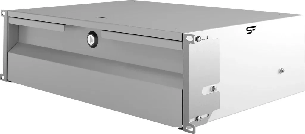 Rackschublade 19" 3U, 320mm, grau