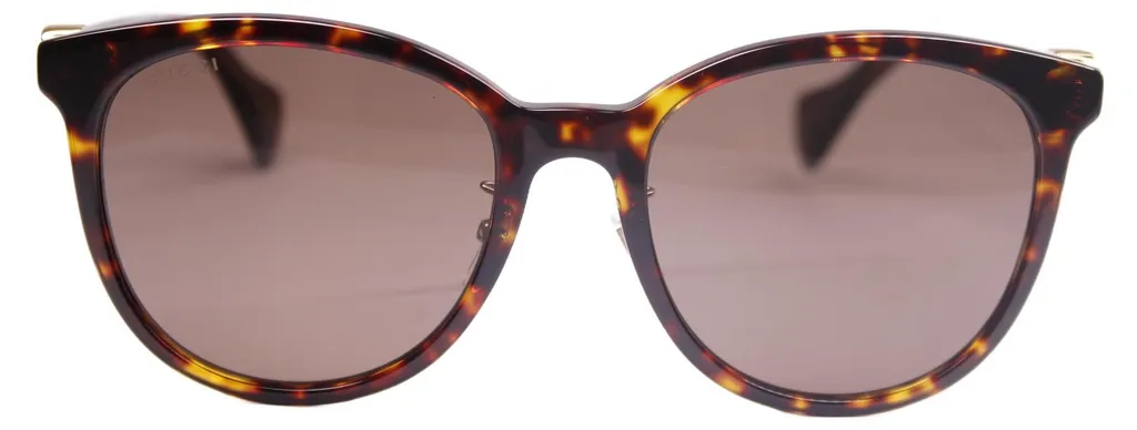 Lunettes de soleil Gucci GG1180SK 004 monture carrée écaille et or luxe