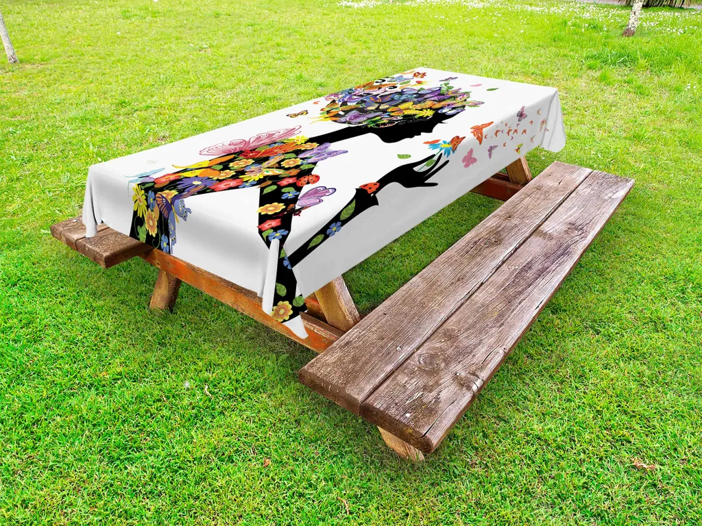 Tovaglia Esterno Impermeabile ABAKUHAUS 145x305 cm High-Tech