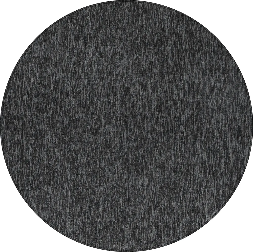 Tapis Nizza Anthracite Ø 160cm : Finis les Poils de Chiens et les Taches