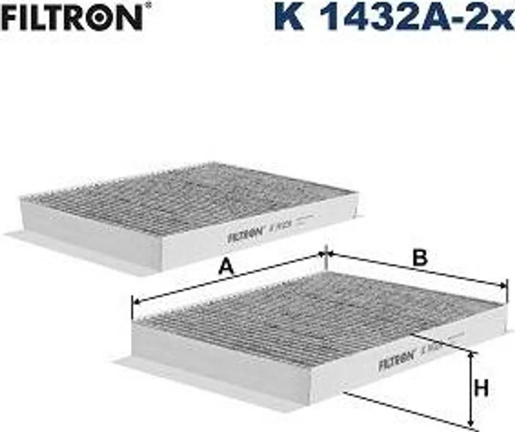 Filtre d'habitacle FILTRON K 1432A-2x pour Mercedes Classe S W222