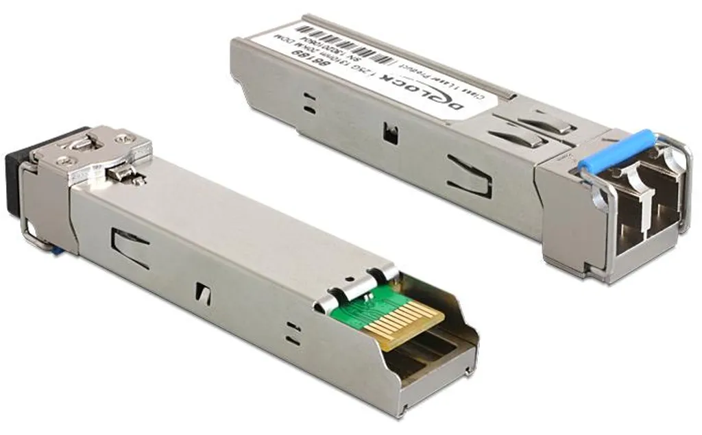Transmetteur optique SFP+ 1000Base-LX 1310nm Delock pour fibre monomode