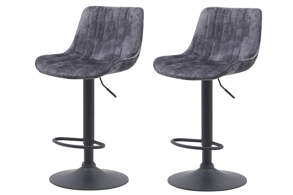 Hela Tische, 2er Set Barhocker Bistrohocker Sabine, Samt Produktbild 