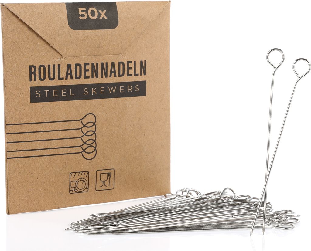 Van Henry® Edelstahl Rouladennadeln Rouladenspieße 11 cm - Produktbild 