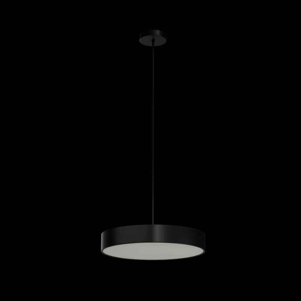 OSMONT KRU60726 KRUGER P3 FOP Hängeleuchte aus Kunststoff, schwarz, Schutzart IP40, 4000 K, 32 W LED-Notbeleuchtung, kombiniert, 3 Stunden