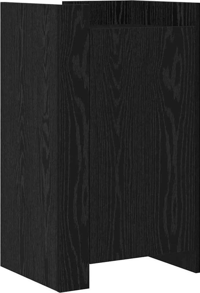 Credenza SYFAX™ 45x35x75 cm Rovere Nero - Soluzione Ordine Casa