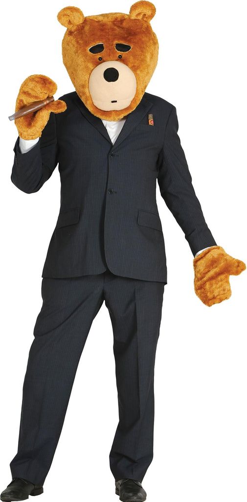 Bären Kostüm Business Boss Bär Party-Bär für Herren von Vorne