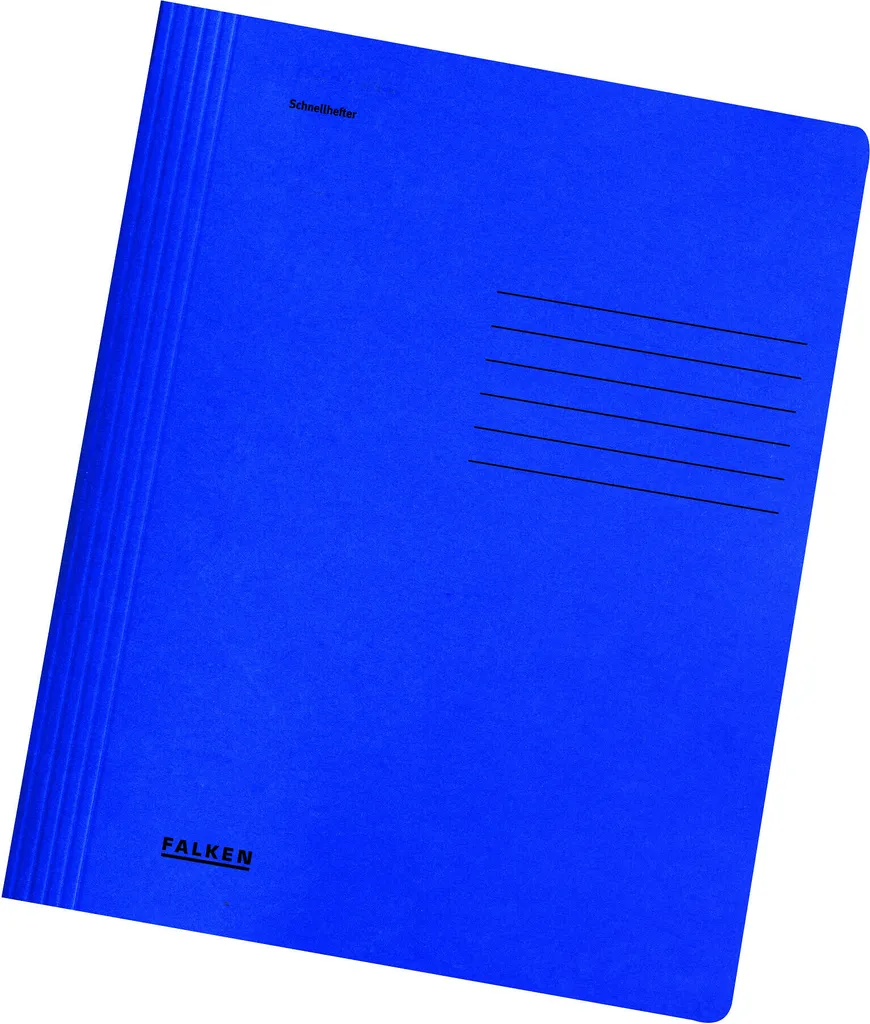 Falken 11287554 Dossier de reporting A4 bleu foncé agrafage administratif