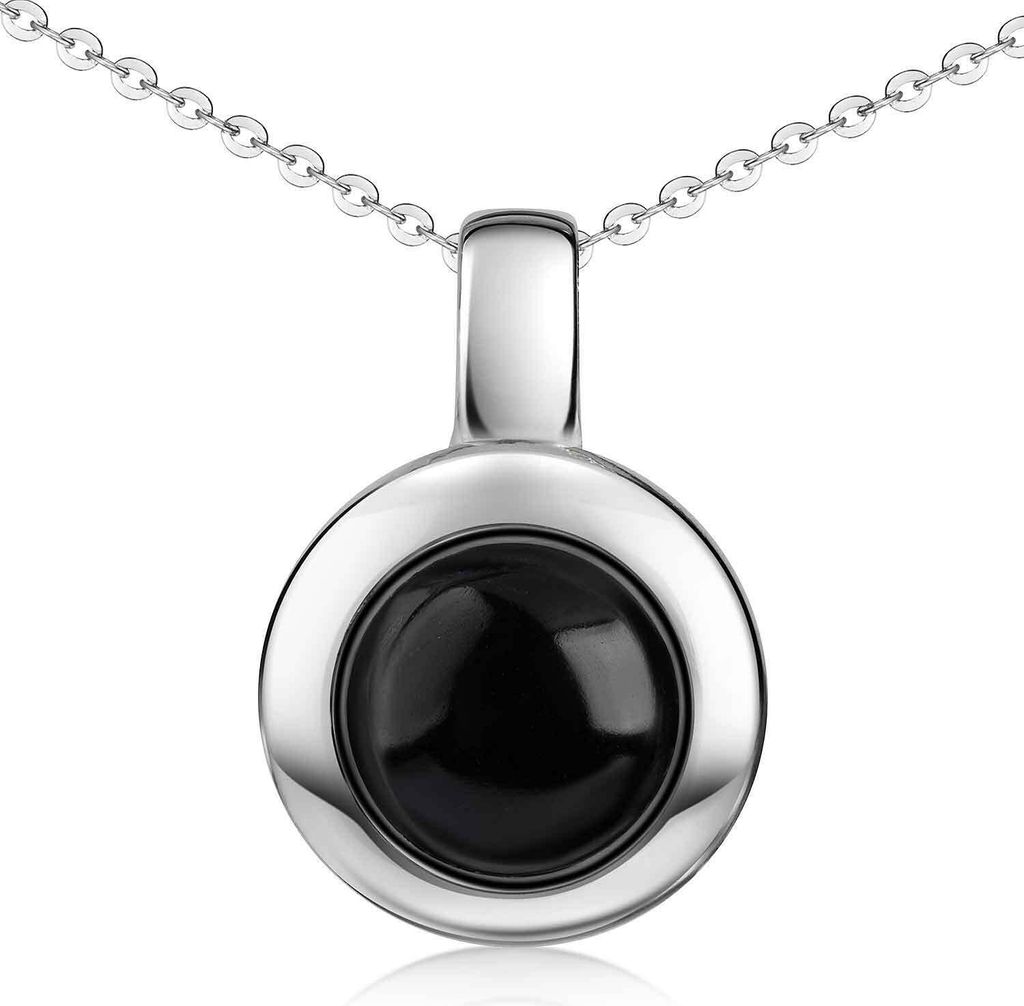 MATERIA by Matthias Wagner Onyx Schmuck Anhänger rund Produktbild 