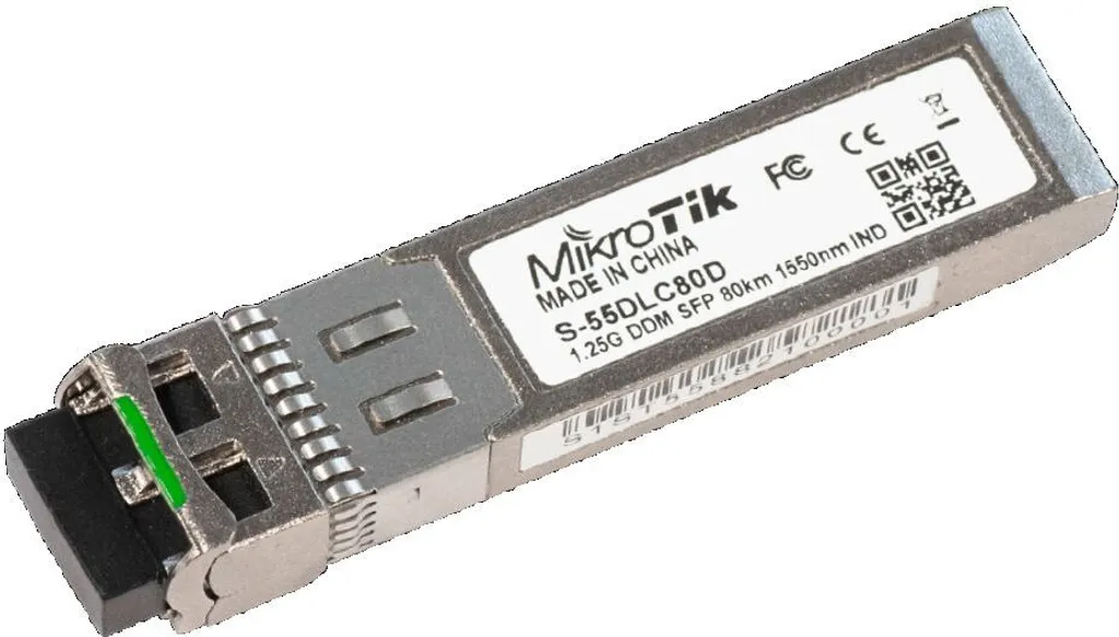 MikroTik S-55DLC80D Transceiver SFP 1.25G 1550nm 80km DDM - Professionale