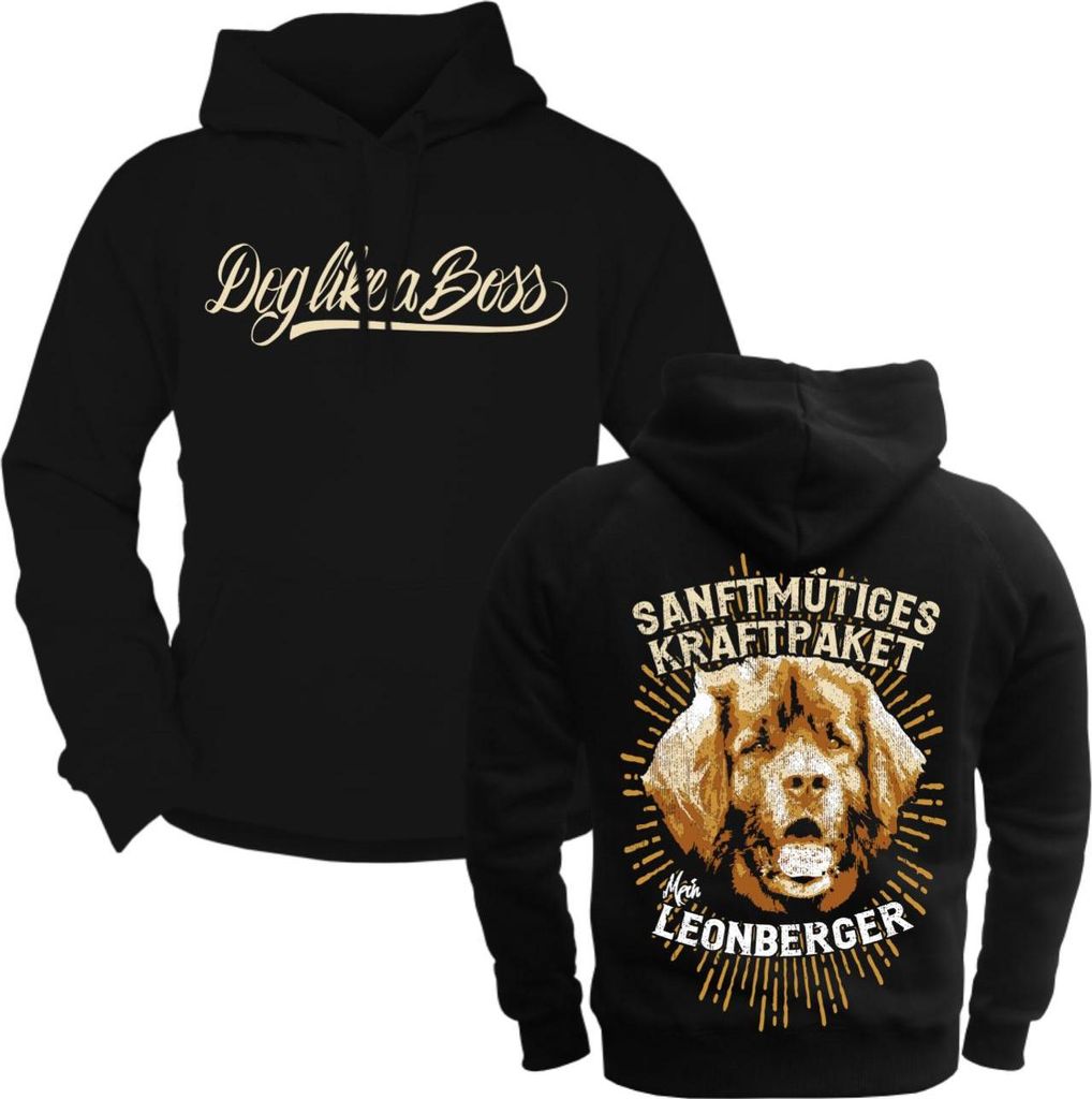 Herren Kapuzenpullover Leonberger - Sanftmütiges Kraftpaket