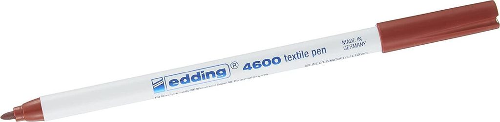 Edding 4600 Textilstift, Stoffmalstift, für kreative Textilgestaltung