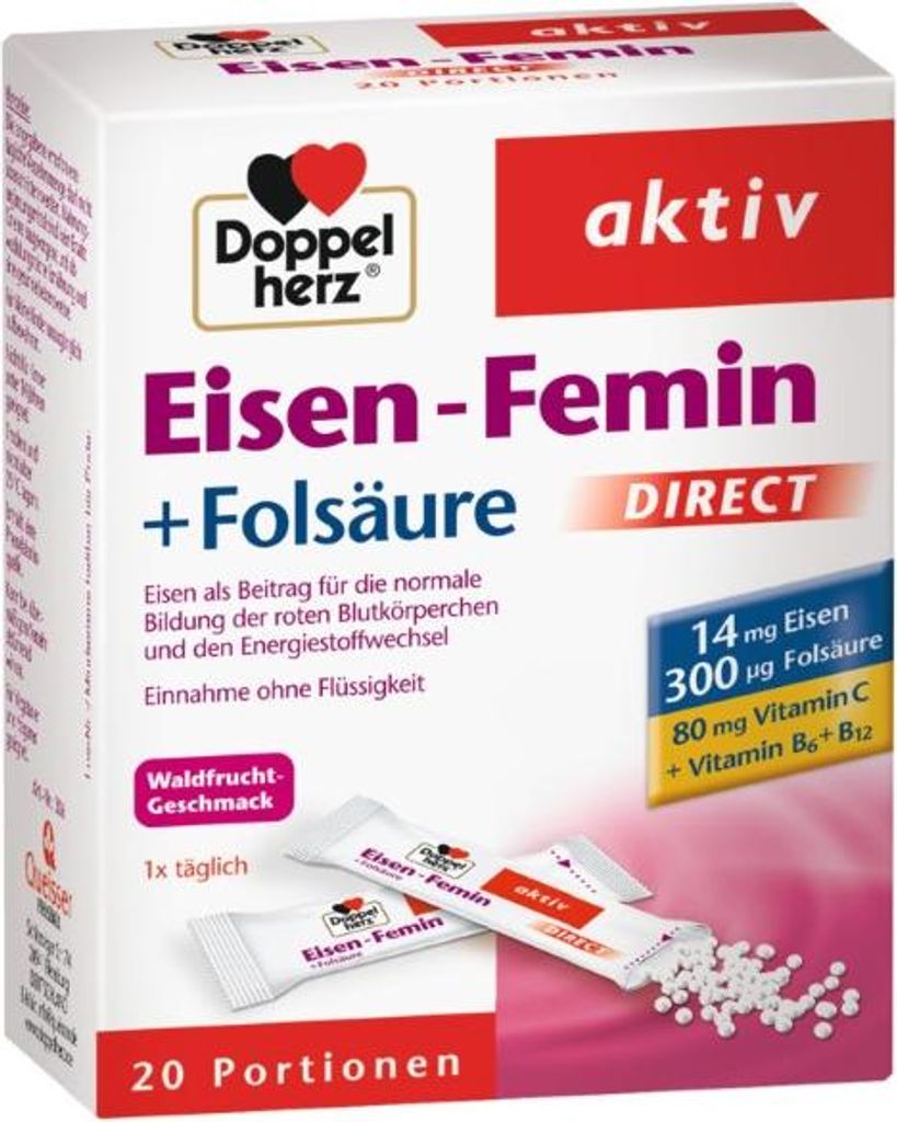 DOPPELHERZ Eisen-Femin DIRECT Pellets