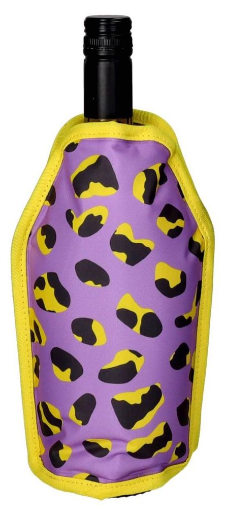 Gift Company Kühlmanschette Weinkühler Froid Leomuster Lila Produktbild 