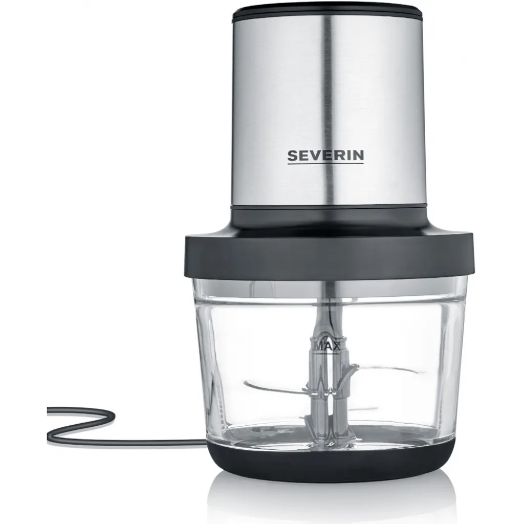 Severin KM 3867 Broyeur 400W avec Bol en Verre 1L - Hachoir Compact