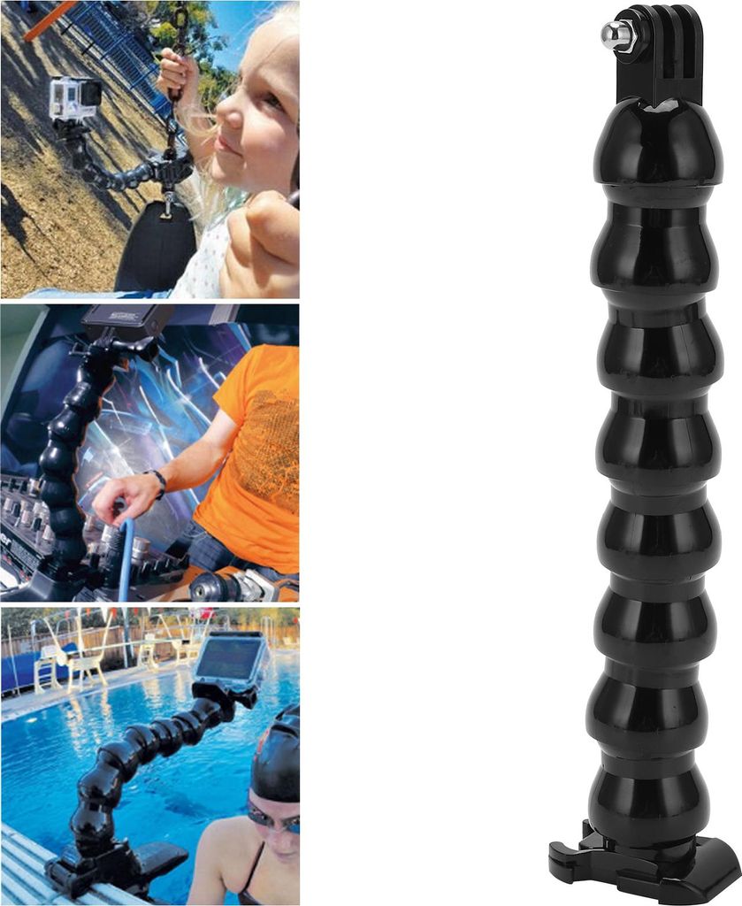 FLW 268 Flexible Einbeinstativ-Armhalterung zur Montage einer Action-Kamera am 8-teiligen Reitabschnitt