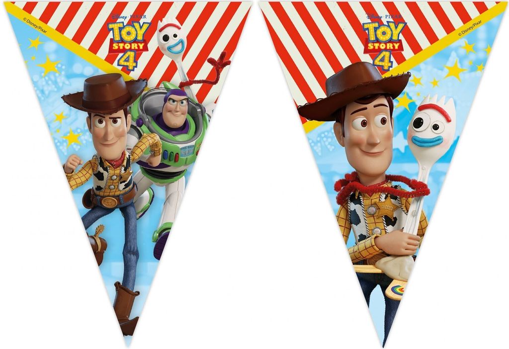 Toy Story 4 Wimpelgirlande bunt 2,3 m - Einheitsgröße