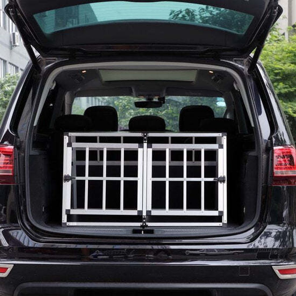 CADOCA® Hundetransportbox Aluminium Hundebox Kofferraum Produktbild 14