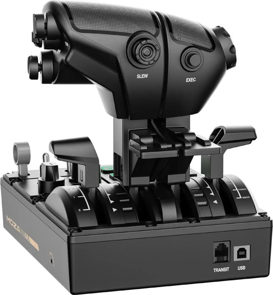 MOZA MTQ Throttle Panel en Composite Noir avec Dimensions Compactes - 4
