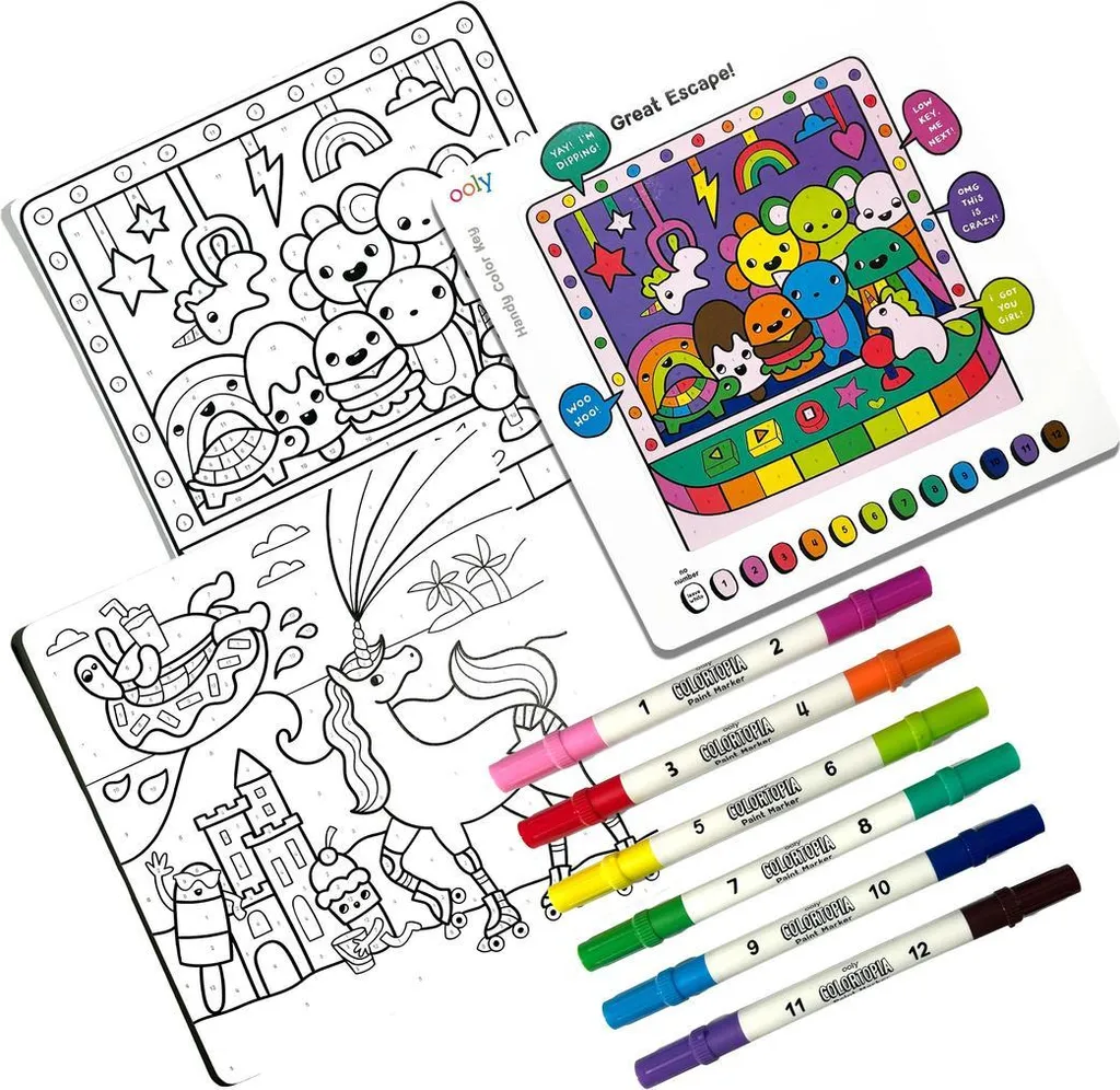 Kit Peinture par Numéros Ooly Licorne : Activité Créative pour Enfant