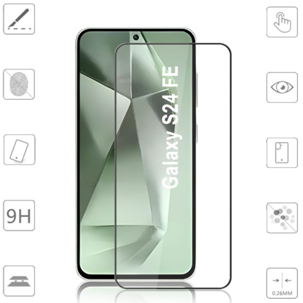 Für Samsung Galaxy S24 FE 5G 2x 3D Premium Display H9 Hart Produktbild 