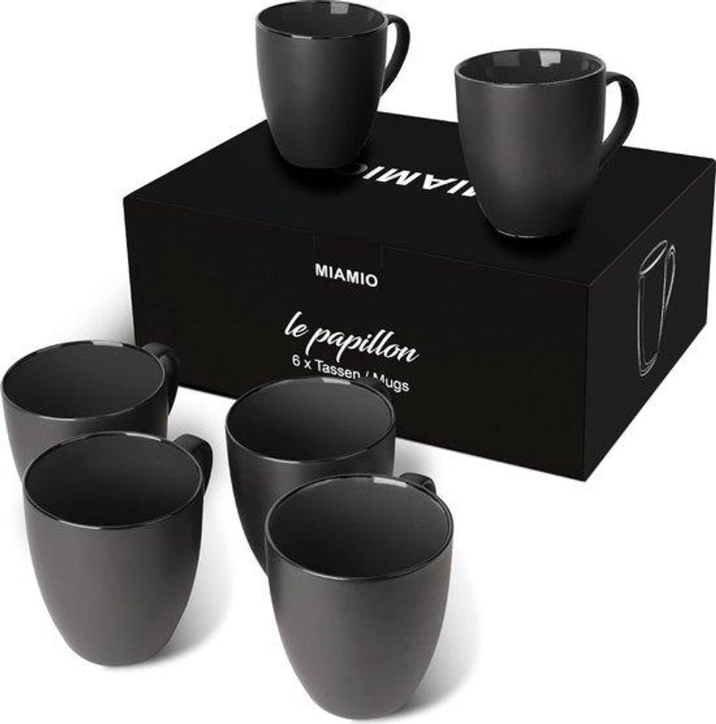 Famanu Kaffeetassen Set 6 x 350 ml - Le Papillon Kollektion Produktbild 