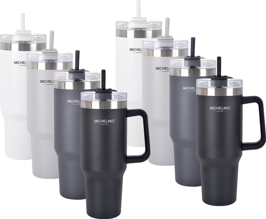 Trinkbecher Thermobecher mit Strohhalm MICHELINO ca. 1,2l 1 Produktbild 