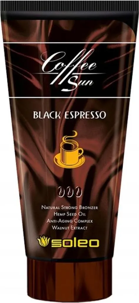 Soleo Coffee Sun Black Espresso Natural Bronzer - Crema Solarium 150ml