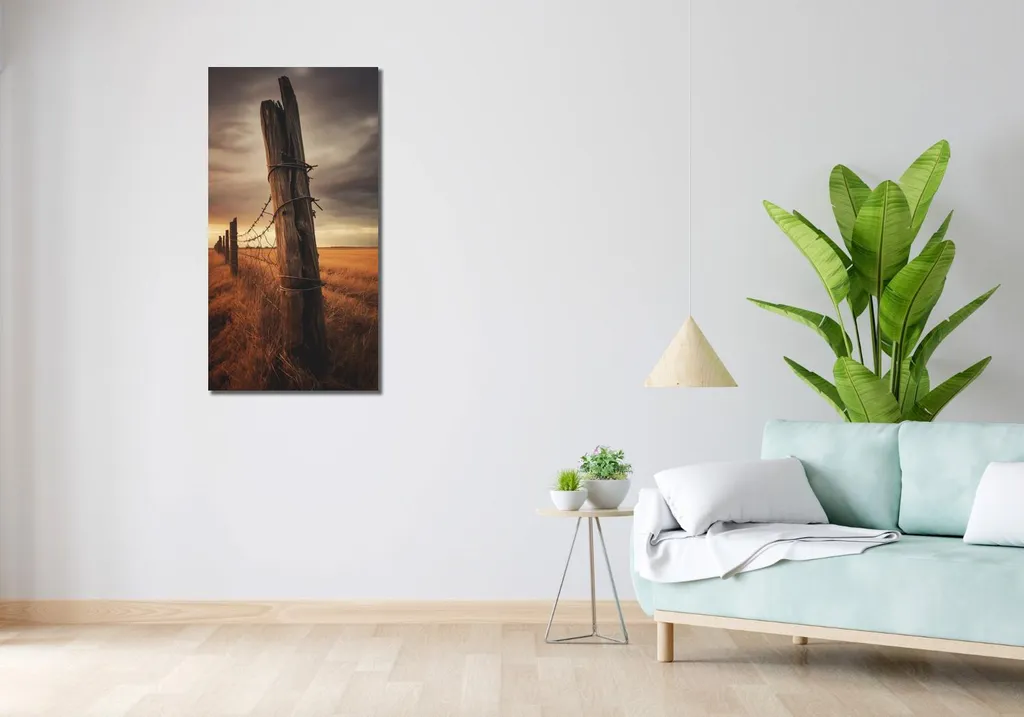Image 50 x 100 cm Vestes à la frontière Déco Murale Sans Reflet