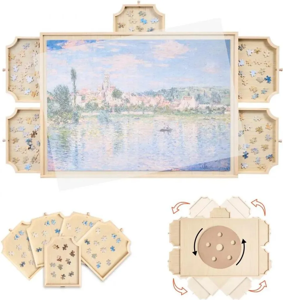 Tableau puzzle rotatif : fini le mal de dos avec ces 5 tiroirs de tri