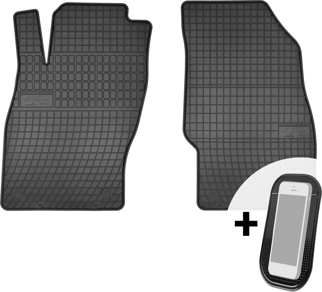 Gummimatten Auto Fußmatten Automatten Passgenau 2-teilig Set - passend für Opel Corsa D Van ab 2006