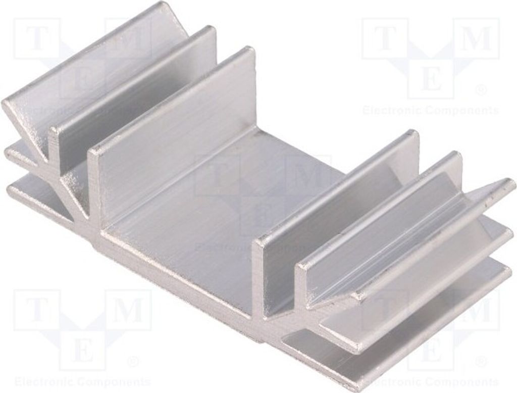 2x Radiator: geprägt H: 19mm W: 70mm L: 35mm Aluminium Kühler U
