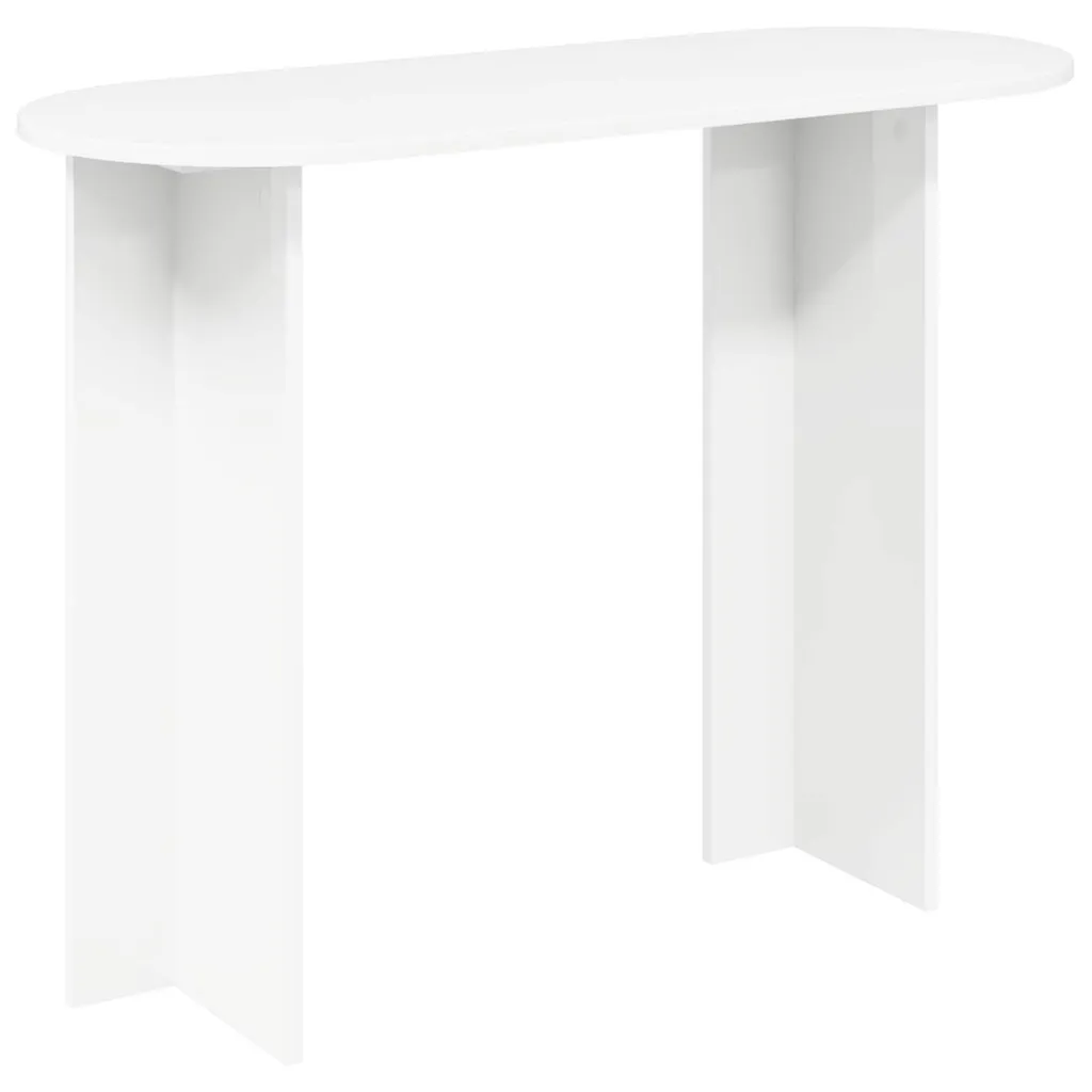 Console de couloir blanche vidaXL 100 cm, table d'appoint moderne
