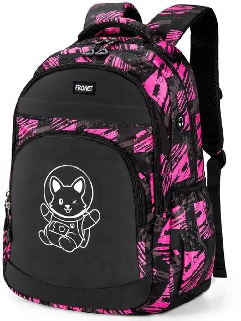 Sac à dos scolaire rouge pour fille - Protection PC et anti-rayonnement
