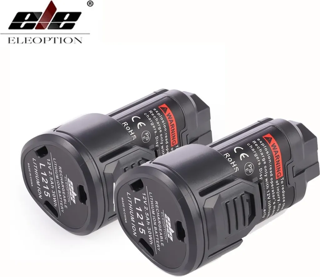 Pack de 2 Batteries 2500mAh 12V L1215 Li-Ion pour AEG Ridgid BS12C L1215R