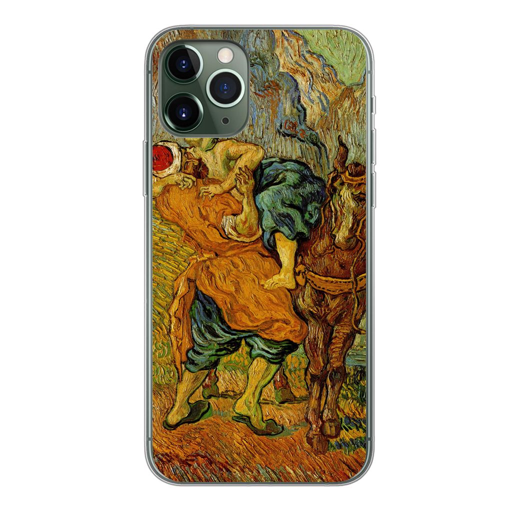 MuchoWow Handyhülle Schutzhülle Hülle für iPhone 11 Pro Der barmherzige Samariter - Vincent van Gogh Silikon Softcase Handy Hülle - Handy
