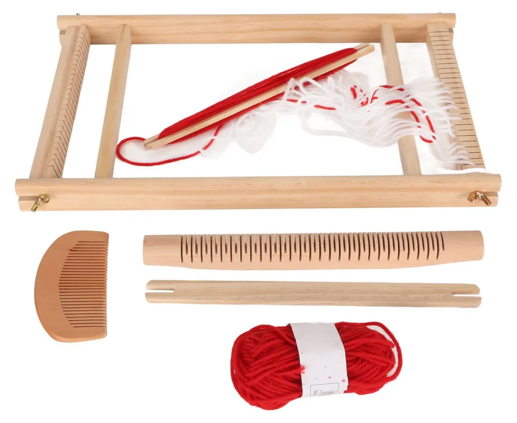 Kit de tissage débutant pour enfants, métier à tisser traditionnel bois