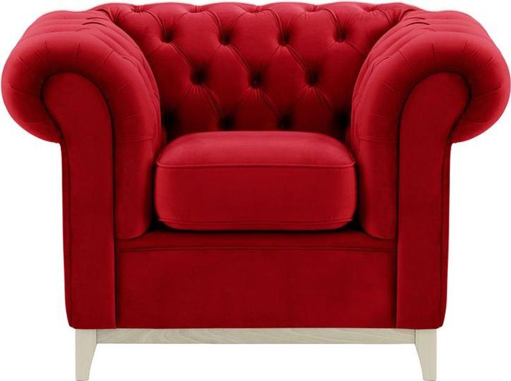 Sessel Chesterfield Wood-Velluto 7-white