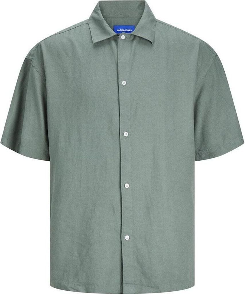 JACK&JONES ORIGINALS JORFARO LINEN OVERSIZED SHIRT SS SN Laurel Wreath L