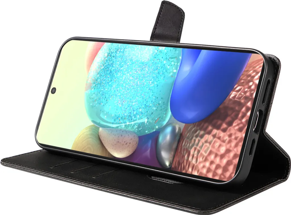 Custodia Portafoglio In PU Pelle Per Samsung Galaxy A71 4G - Flip Cover Con Slot Carte, Chiusura Magnetica E Funzione Stand - Oro Rosa