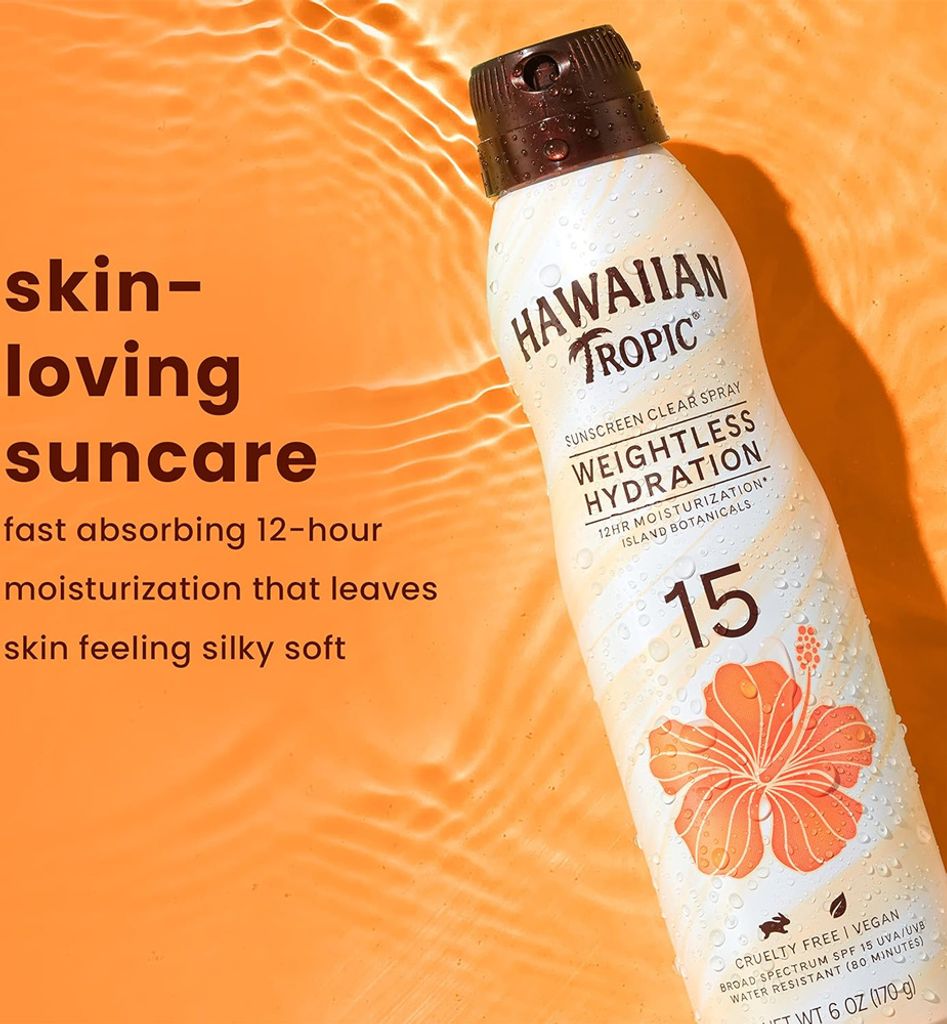 Hawaiian Tropic | Spray solare SPF 15 - 170 g - Immagine del prodotto 