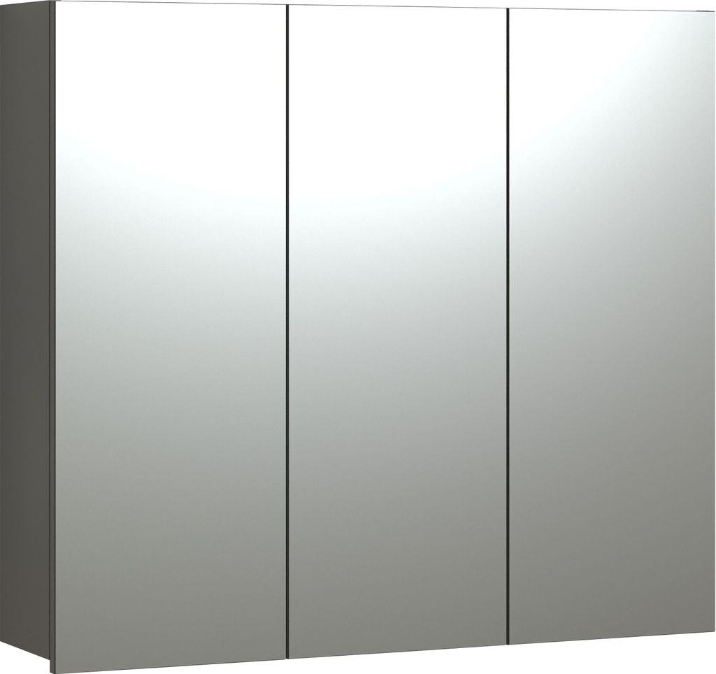 trendteam Bad Spiegelschrank Pure Bliss Anthrazit Melamin Produktbild 