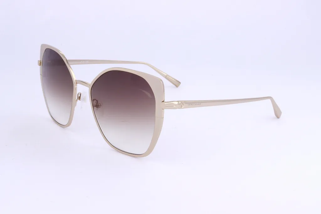 Lunettes de Soleil Femme Longchamp LO175S Marron Dégradé et Or Chic