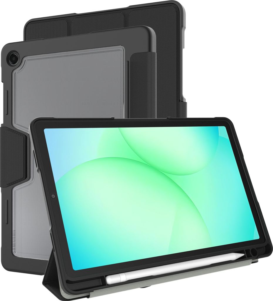 Hülle Samsung Galaxy Tab A11+, Galaxy Tab A9+ Schutzhülle - Cazy - Schwarz