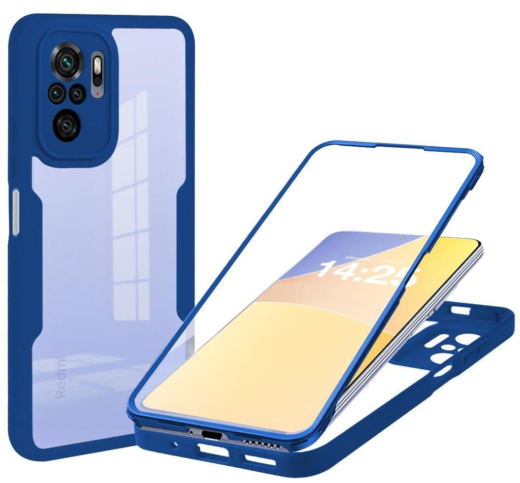 360 Grad Rundum Schutz Handyhülle für Xiaomi Redmi Note 10 Produktbild 